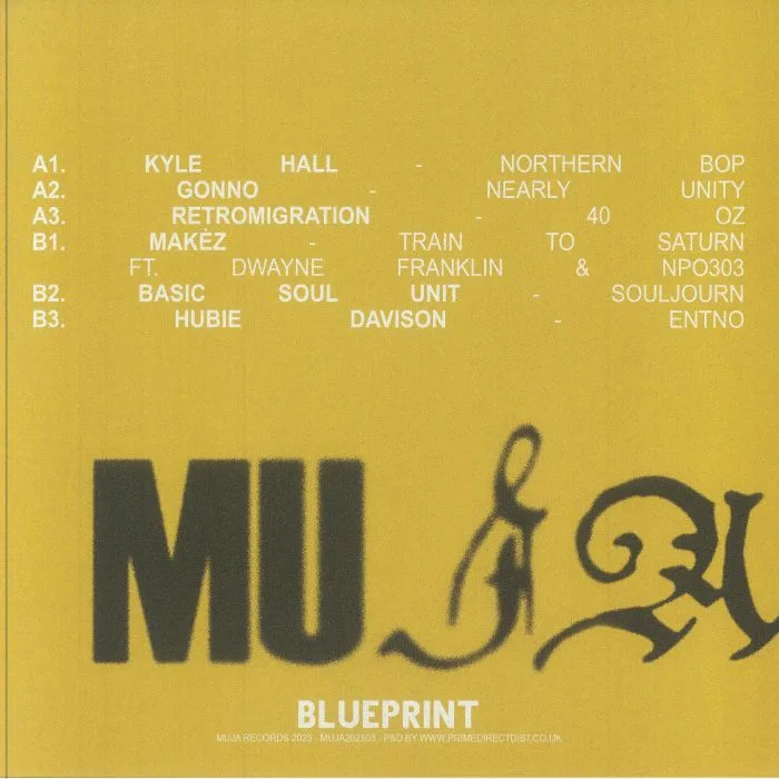 Обратная сторона обложки — Kyle HALL / GONNO / RETROMIGRATION / MAKEZ / BASIC SOUL UNIT / HUBIE DAVSION — Blueprint