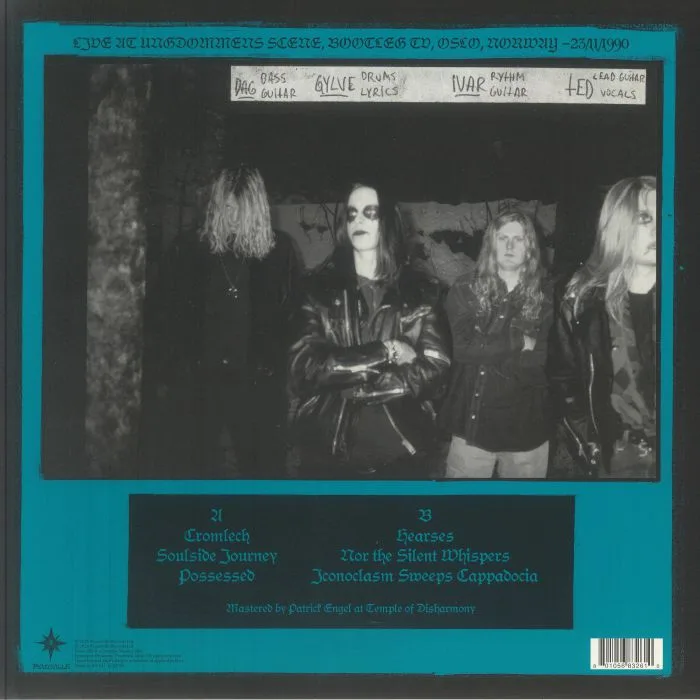 Back cover — DARKTHRONE — As Wolves Among Sheep: Live In Oslo '90 (Record Store Day RSD 2026)
