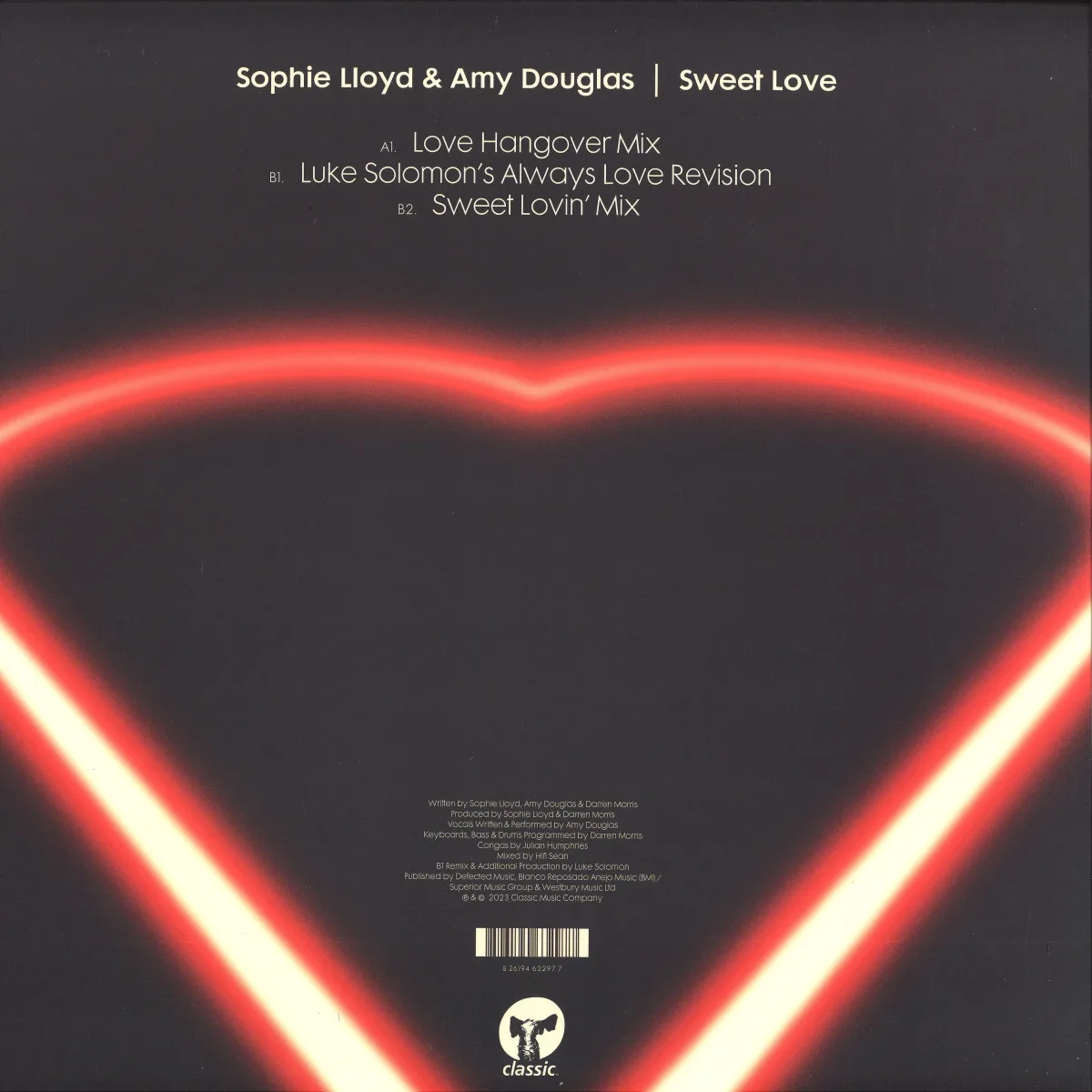 Обратная сторона обложки — Sophie Lloyd&Amy Douglas — Sweet Love