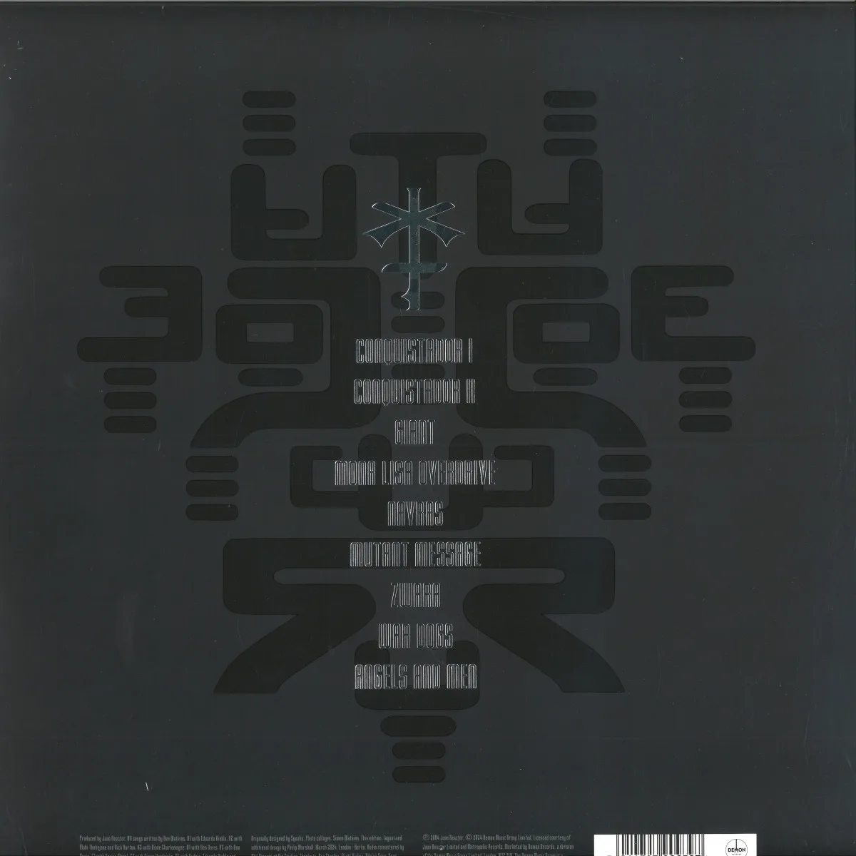 Обратная сторона обложки — Juno Reactor — Labyrinth LP 2x12"