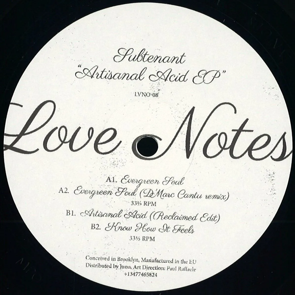 Subtenant — Artisanal Acid Ep