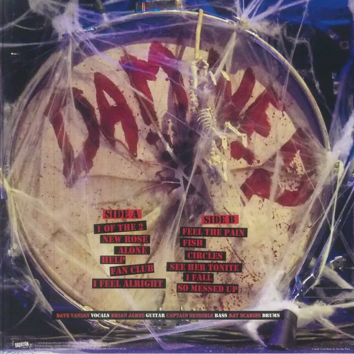Back cover — The DAMNED — Live At The 100 Club London July 6th 1976