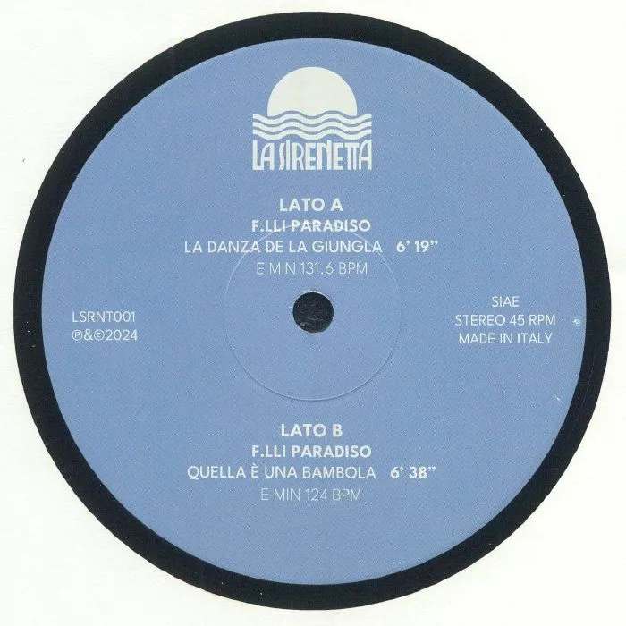 Front cover — F LLI PARADISO — La Danza Della Giungla