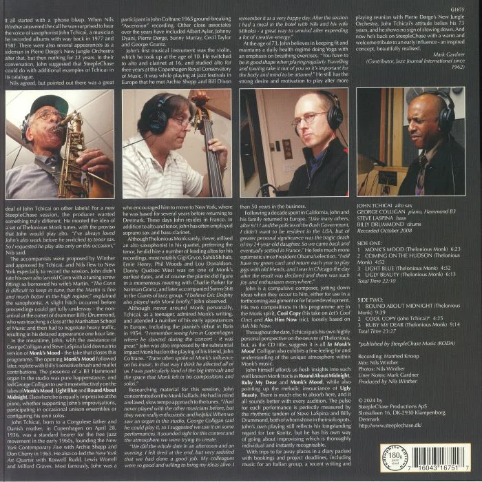 Обратная сторона обложки — John TCHICAI — In Monk's Mood (reissue)