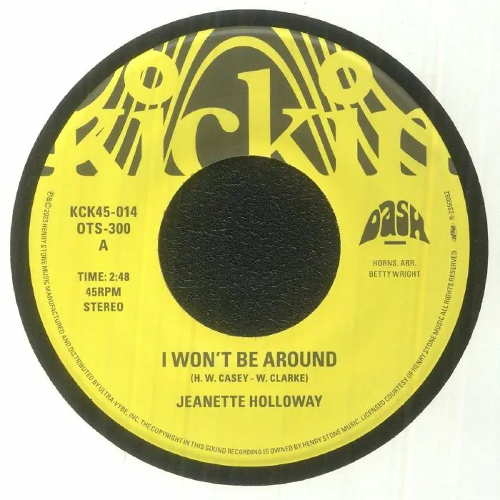 Лицевая сторона обложки — Jeanette HOLLOWAY — I Won't Be Around