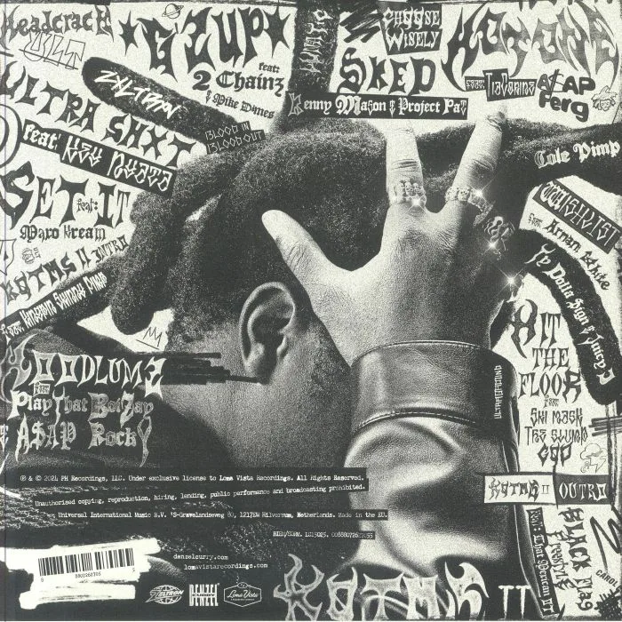 Обратная сторона обложки — Denzel CURRY — King Of The Mischievous South Vol 2