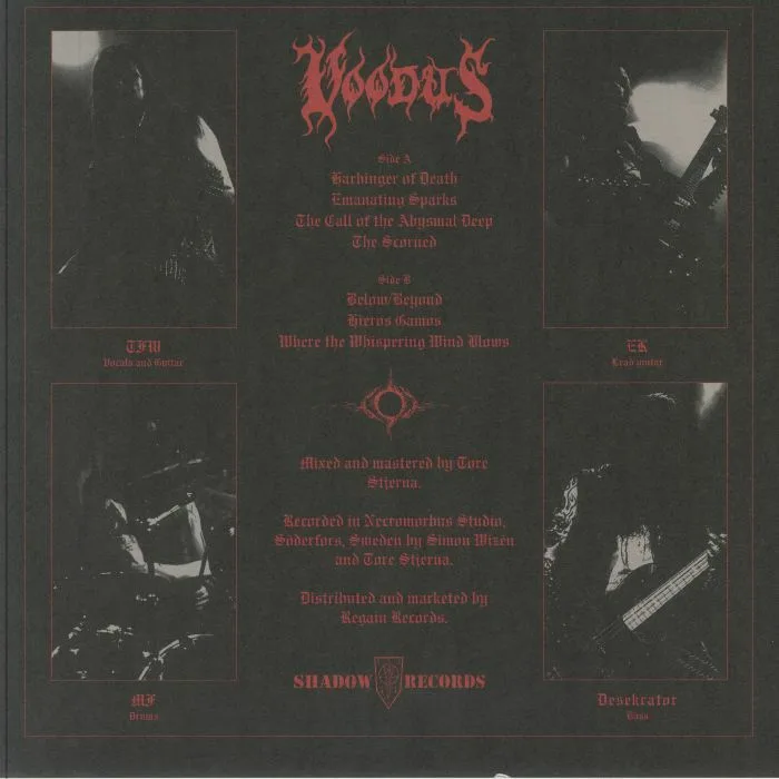 Обратная сторона обложки — VOODUS — Emanating Sparks (B-STOCK)