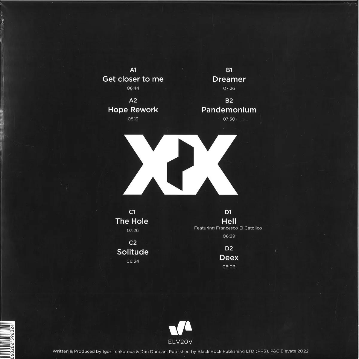 Back cover — Pig&Dan — 20 Years Pig&Dan LP 2x12"