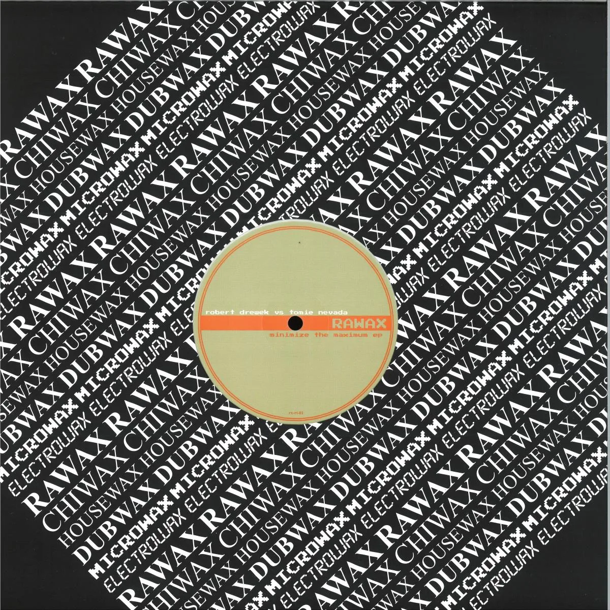 Back cover — Robert Drewek vs Tomie Nevada — Minimize The Maximum EP