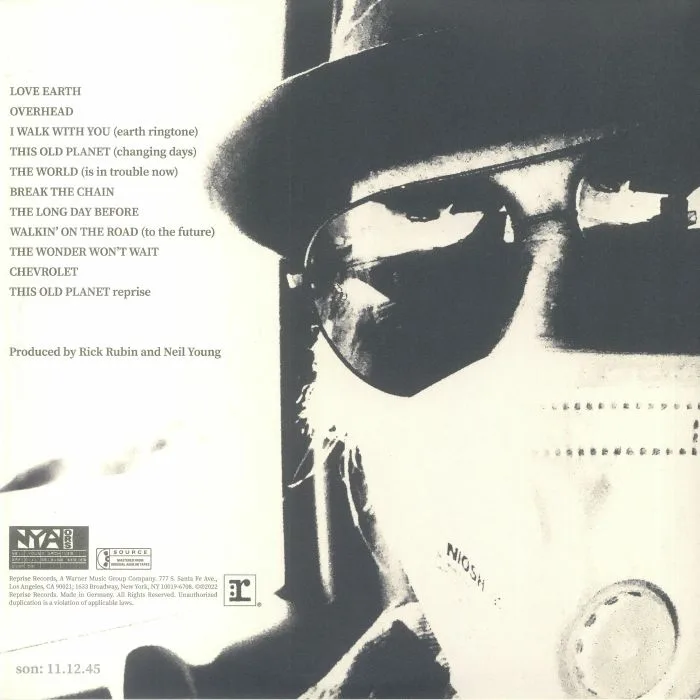 Back cover — Neil YOUNG / CRAZY HORSE — World Record