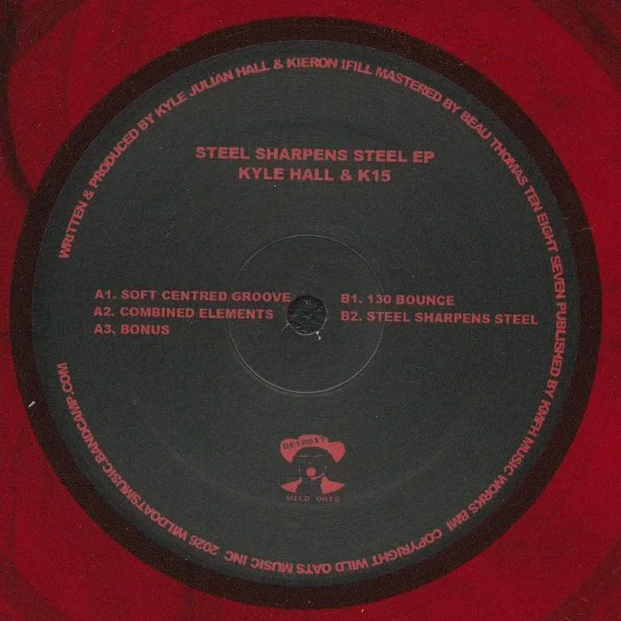 Обратная сторона обложки — Kyle HALL / K15 — Steel Sharpens Steel EP