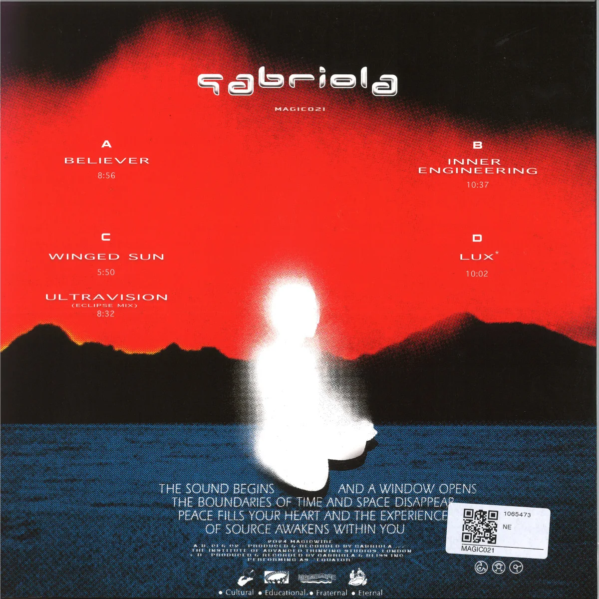 Back cover — Gabriola — Believer LP 2x12"