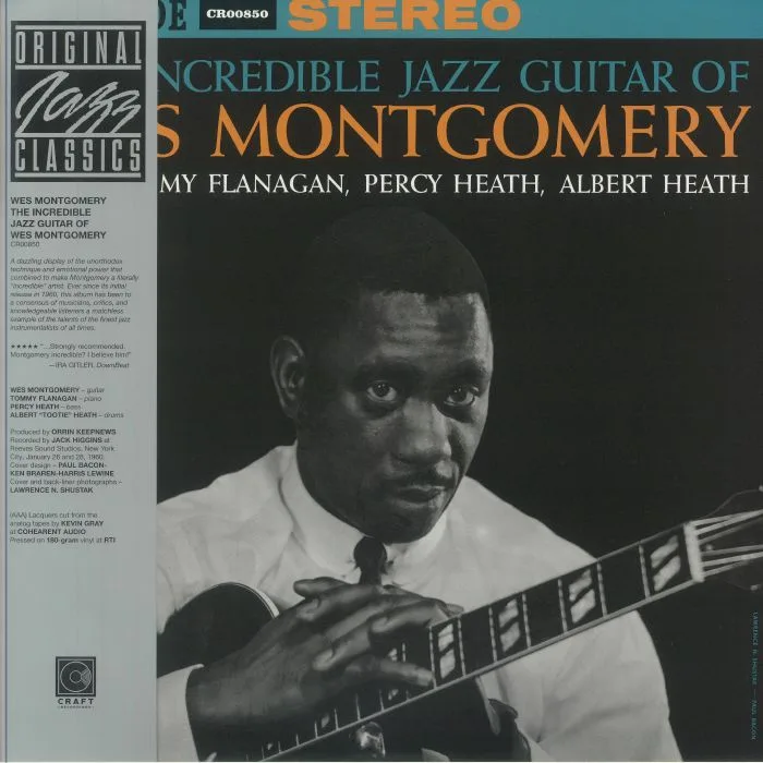 Wes MONTGOMERY — The Incredible Jazz Guitar Of Wes Montgomery (reissue)