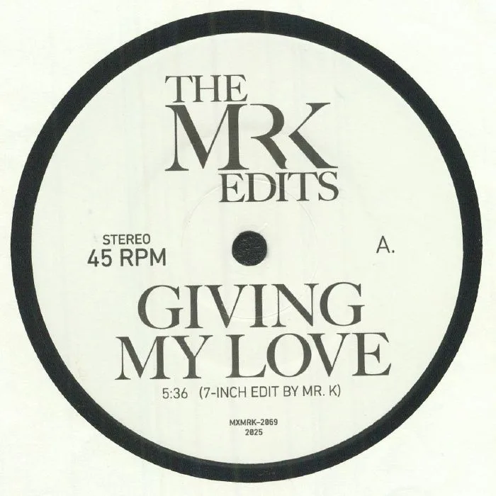 Front cover — The MR K EDITS — Giving My Love
