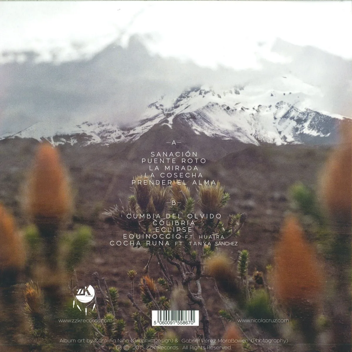 Back cover — Nicola Cruz — Prender El Alma