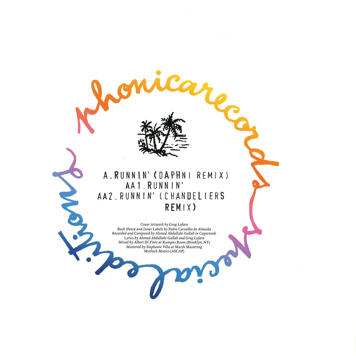 Back cover — Sinkane — Runnin' (daphni Remix)