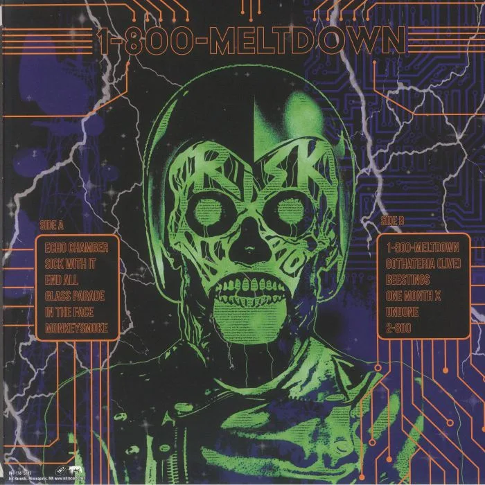 Обратная сторона обложки — SEASON TO RISK — 1 800 Meltdown (Record Store Day RSD 2025)