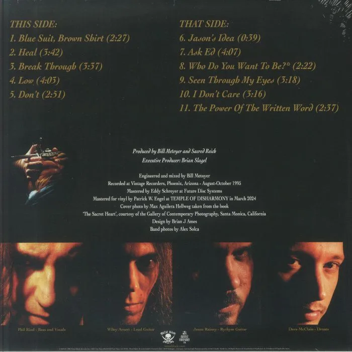 Обратная сторона обложки — SACRED REICH — Heal (reissue)