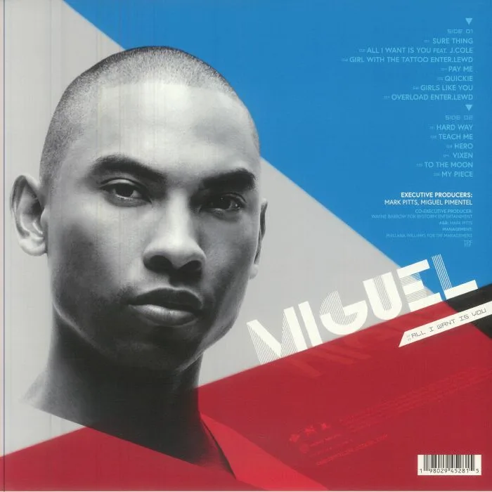 Обратная сторона обложки — MIGUEL — All I Want Is You (reissue)
