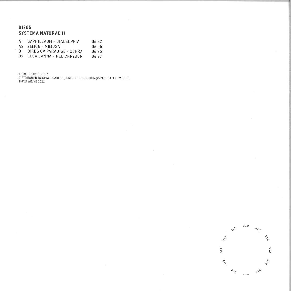 Back cover — Various — Systema Naturae II