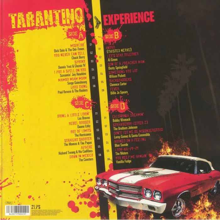 Обратная сторона обложки — VARIOUS — The Tarantino Experience