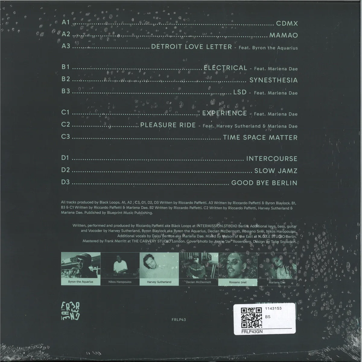 Обратная сторона обложки — Black Loops — Always Moving LP 2x12"
