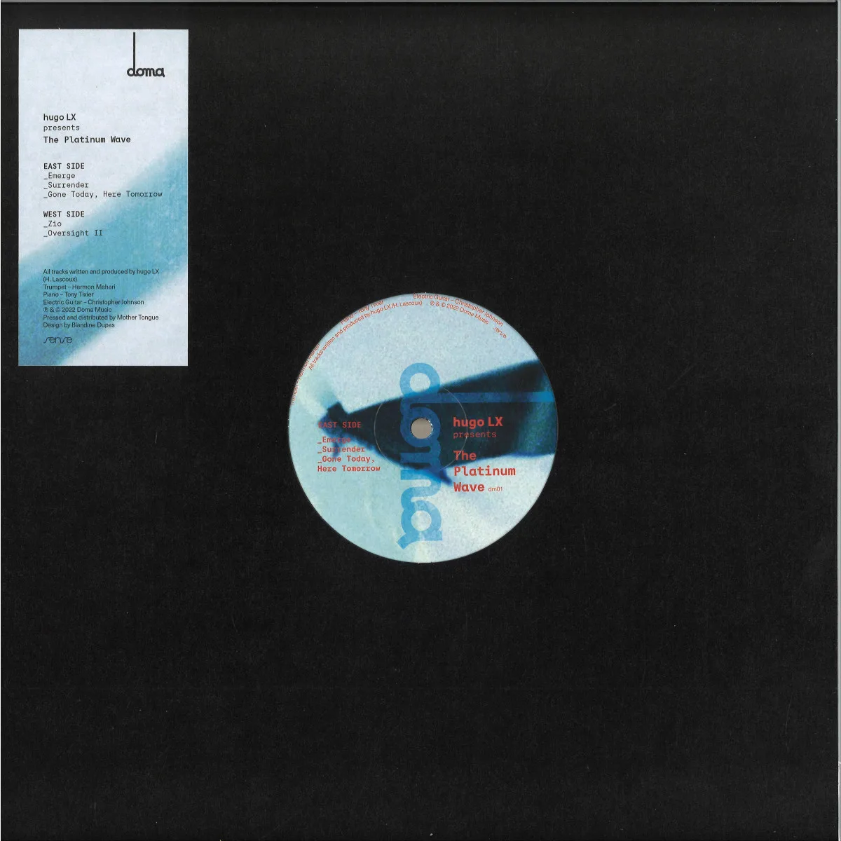 Лицевая сторона обложки — Hugo LX — The Platinum Wave EP