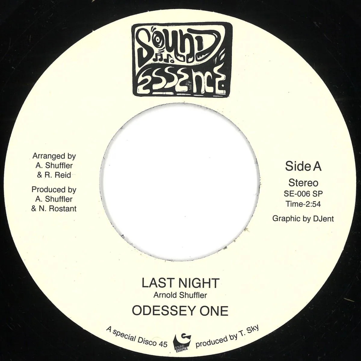 Odessey One — Last Night / Dance With Me 7"