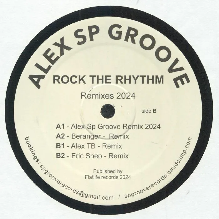 Обратная сторона обложки — ALEX SP GROOVE — Rock The Rhythm (remixes)