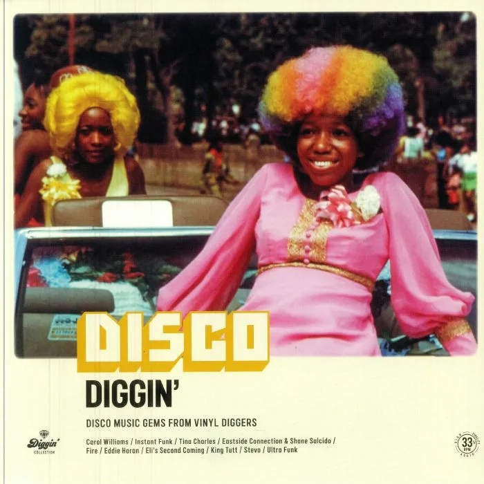 Лицевая сторона обложки — VARIOUS — Disco Diggin': Disco Music Gems From Vinyl Diggers (reissue)