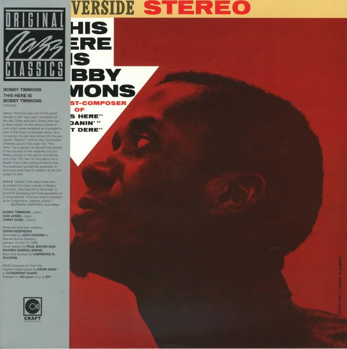 Bobby TIMMONS — This Here Is Bobby Timmons (reissue)