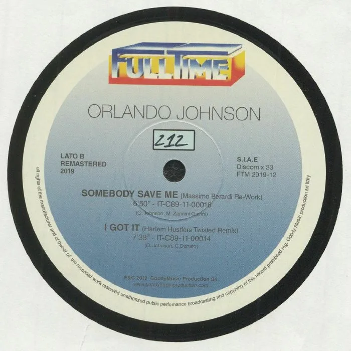Обратная сторона обложки — Orlando JOHNSON — Turn The Music On (remastered)