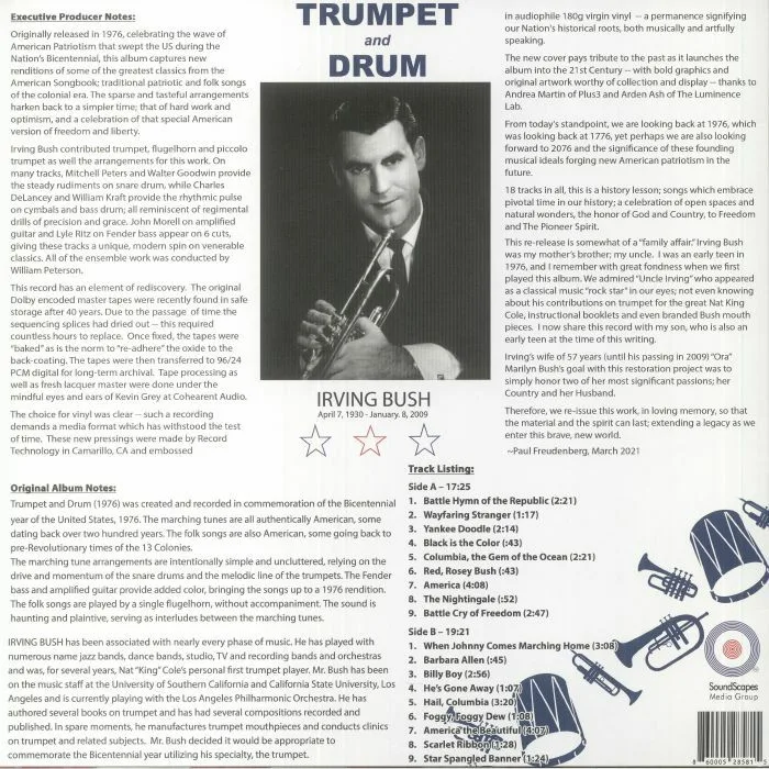 Back cover — Irving BUSH — Trumpet & Drum (B-STOCK)