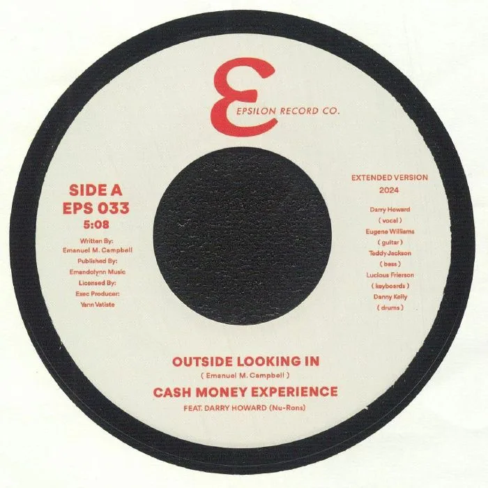 Front cover — CASH MONEY EXPERIENCE feat DARRY HOWARD — Outside Looking In