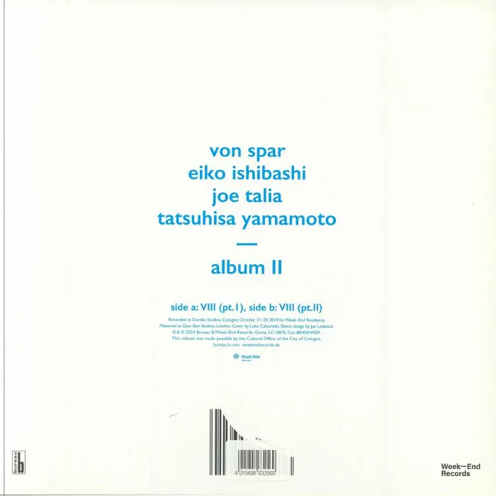 Back cover — VON SPAR / VARIOUS — Album II