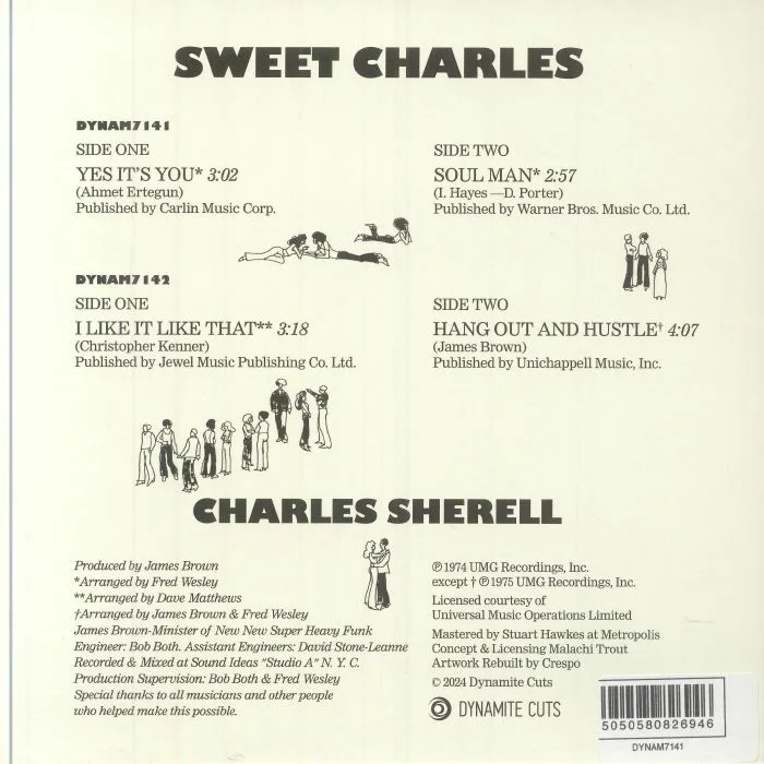 Back cover — SWEET CHARLES — 45s Collection