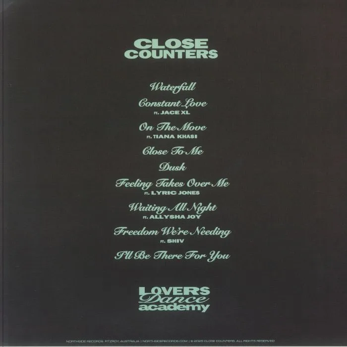 Обратная сторона обложки — CLOSE COUNTERS — Lovers Dance Academy
