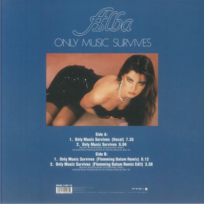 Back cover — ALBA — Only Music Survives