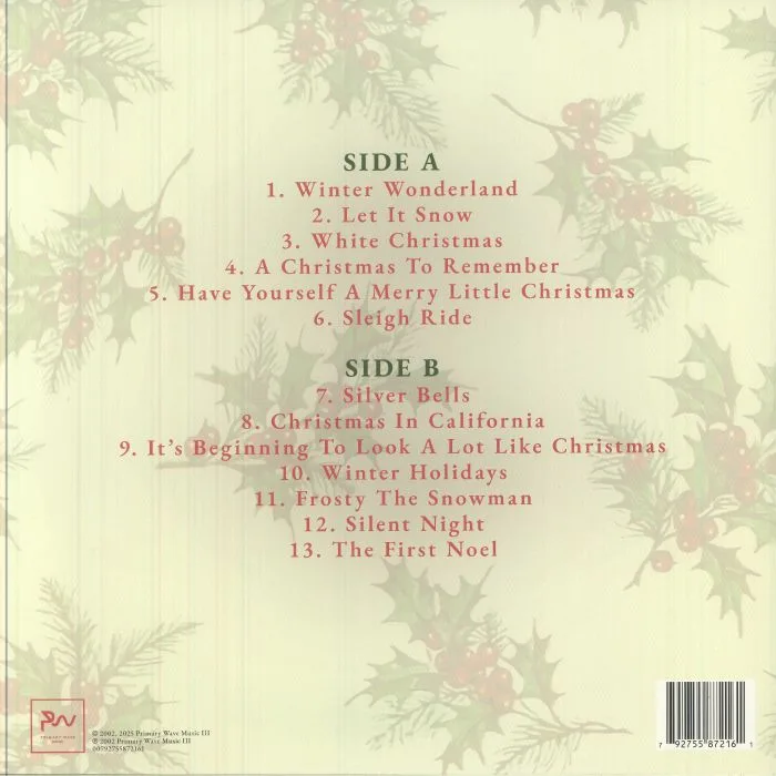 Back cover — AMERICA — Holiday Harmony