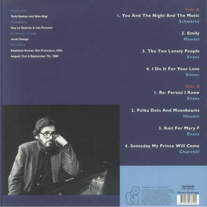 Back cover — Bill EVANS — Consecration I (B-STOCK)