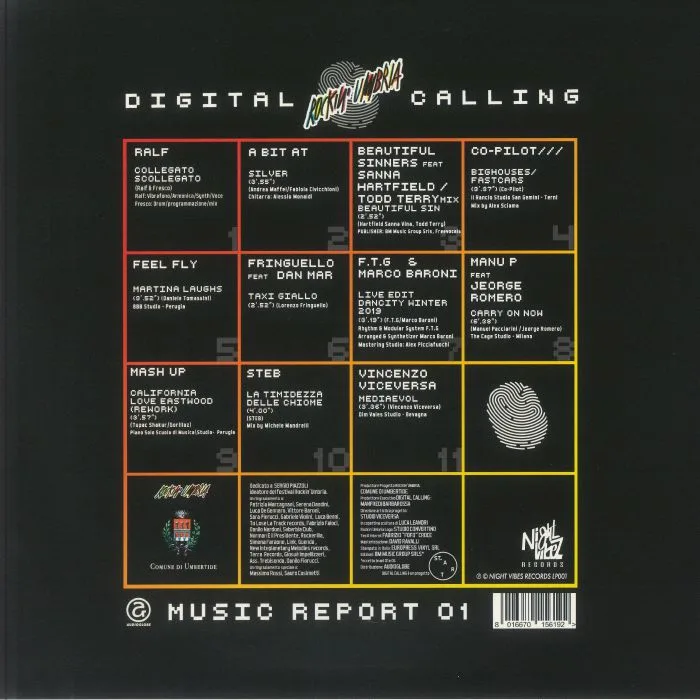 Обратная сторона обложки — VARIOUS — Digital Calling: Rockin' Umbria