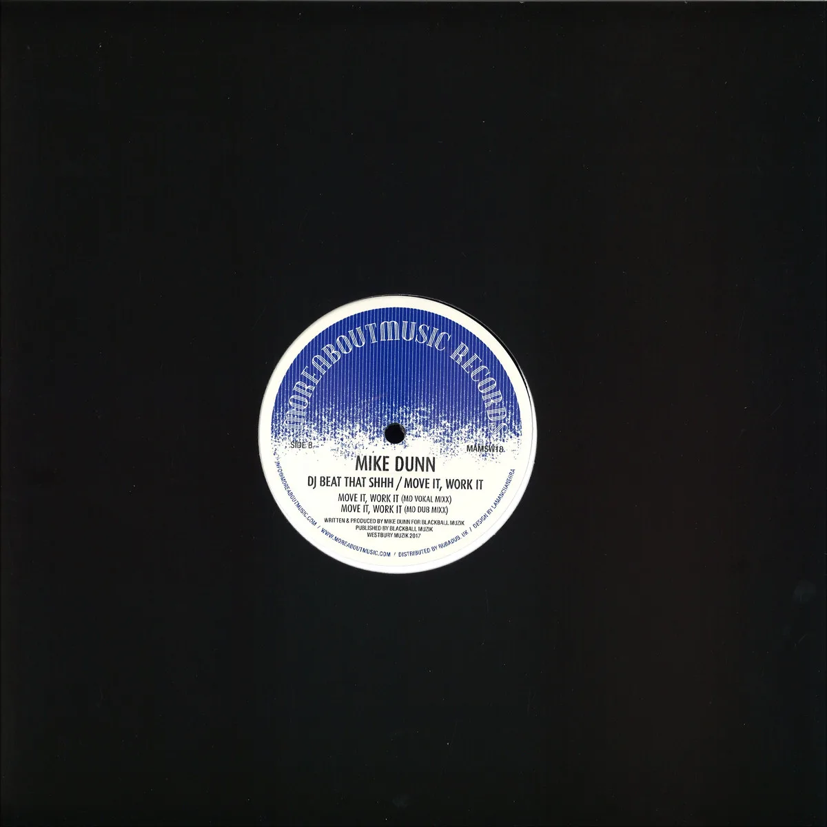 Обратная сторона обложки — Mike Dunn — Dj Beat That Shhh / Move It, Work It