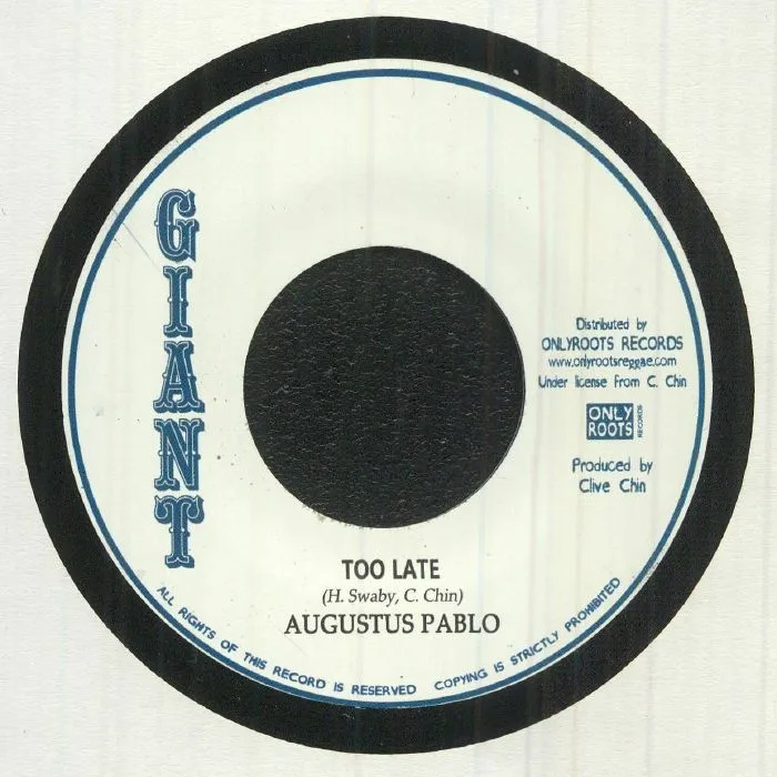 Обратная сторона обложки — Alton ELLIS / AUGUSTUS PABLO — Too Late To Turn Back Now