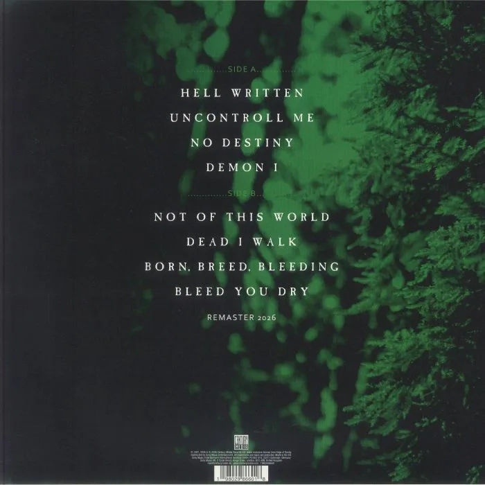 Back cover — EDGE OF SANITY — Cryptic (reissue)