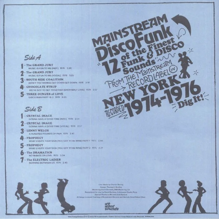 Back cover — VARIOUS — Mainstream Disco Funk: The Finest Funky Sound Of Mainstream Records 1974-76 (remastered)