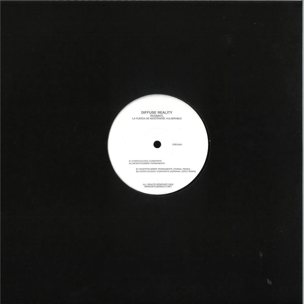 Back cover — RVDMNTL — La Fuerza De Mostrarse Vulnerable