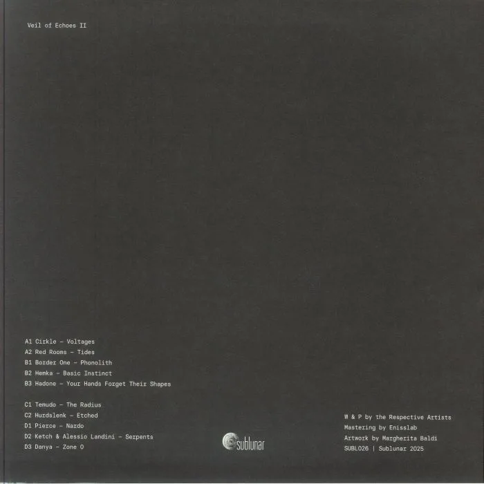 Back cover — VARIOUS — Veil Of Echoes II