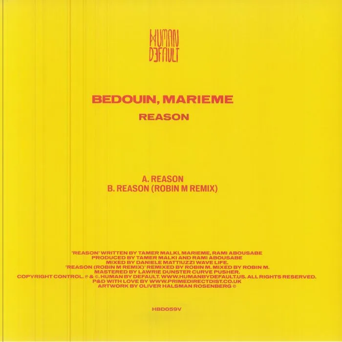 Обратная сторона обложки — BEDOUIN / MARIEME — Reason