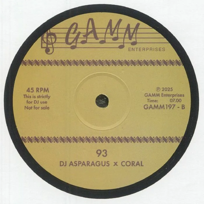 Обратная сторона обложки — DJ ASPARAGUS / CORAL — 500