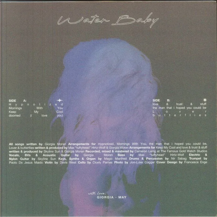 Back cover — Giorgia MAY — Water Baby